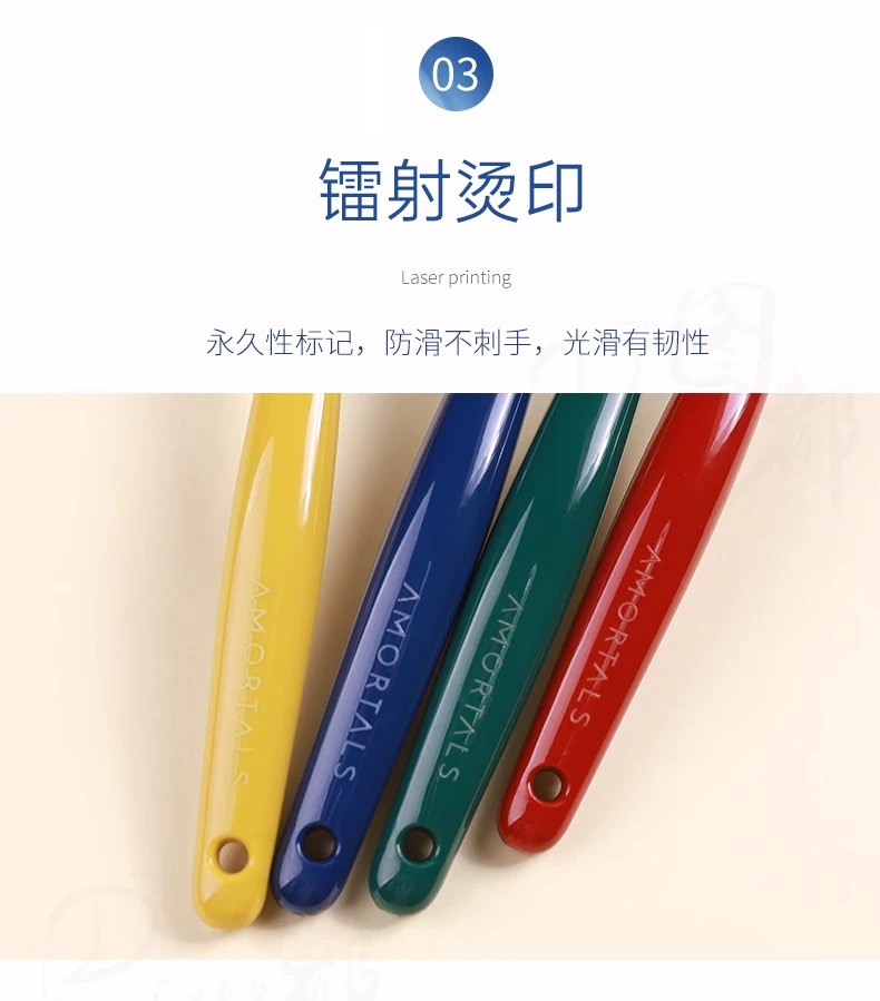 尔木萄软毛牙刷成人牙刷家庭家用套装情侣款旅行宽头男女士【4支装】